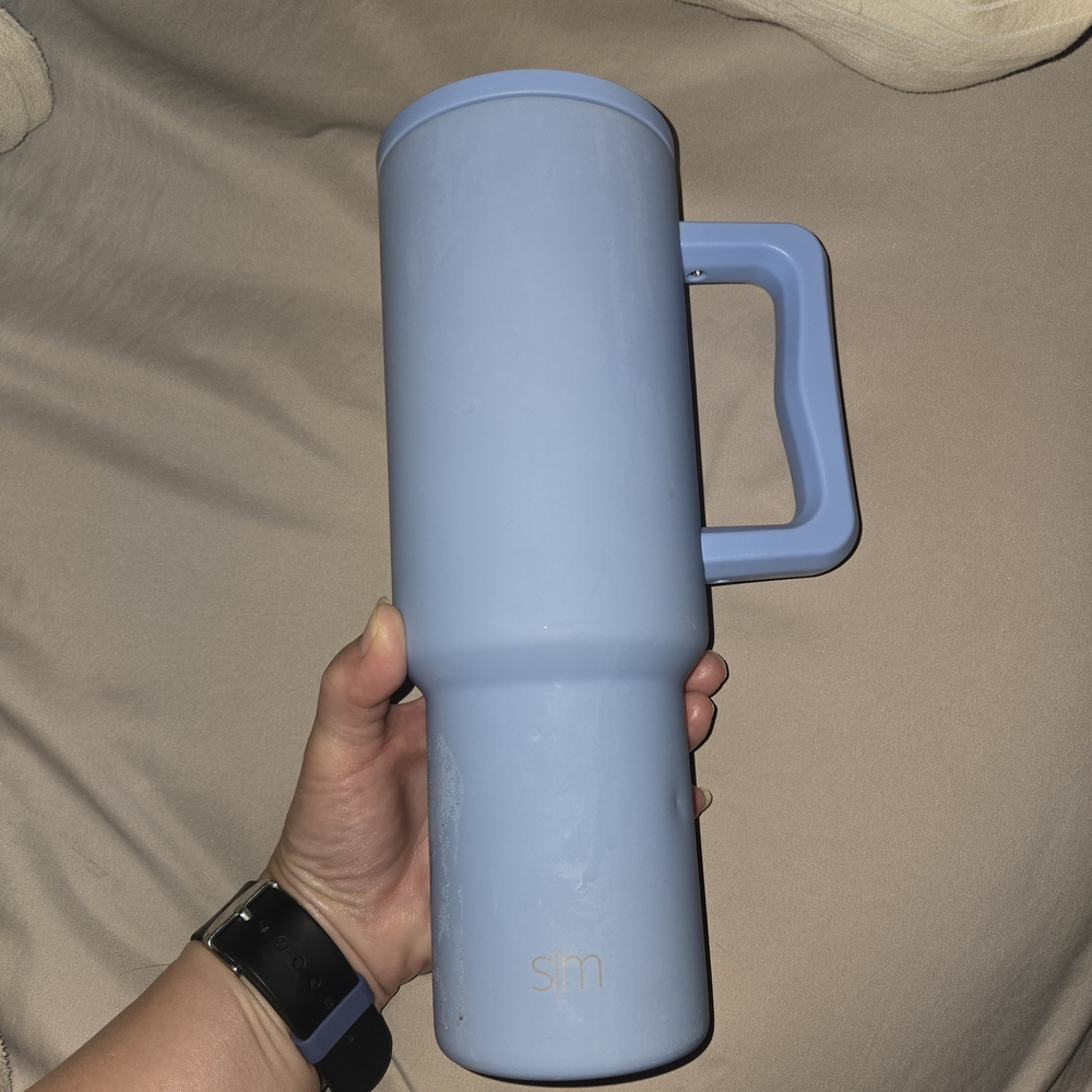Simple Modern Blue Coffee Tumbler